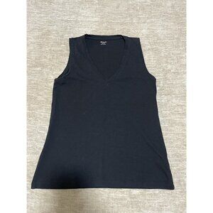 Madewell V Neck Sleeveless Black Tank Top Shirt XS